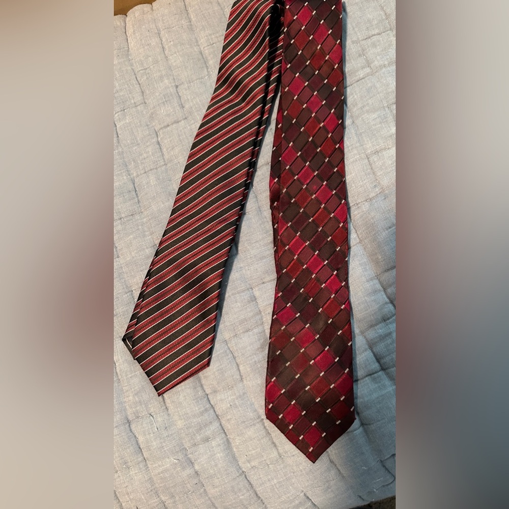 Black and Red Men’s Ties (comes with both)